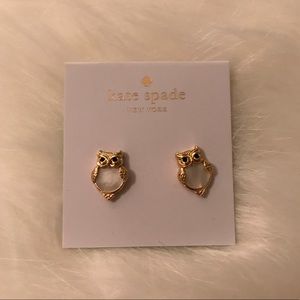 Never worn, Kate Spade owl earrings